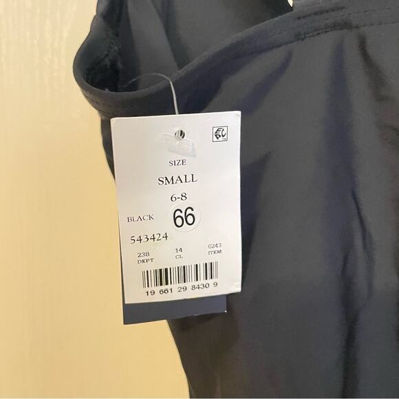 Lands’ End Black Tummy and Back Control One Piece Swimsuit NWT Size Small - Picture 8 of 11